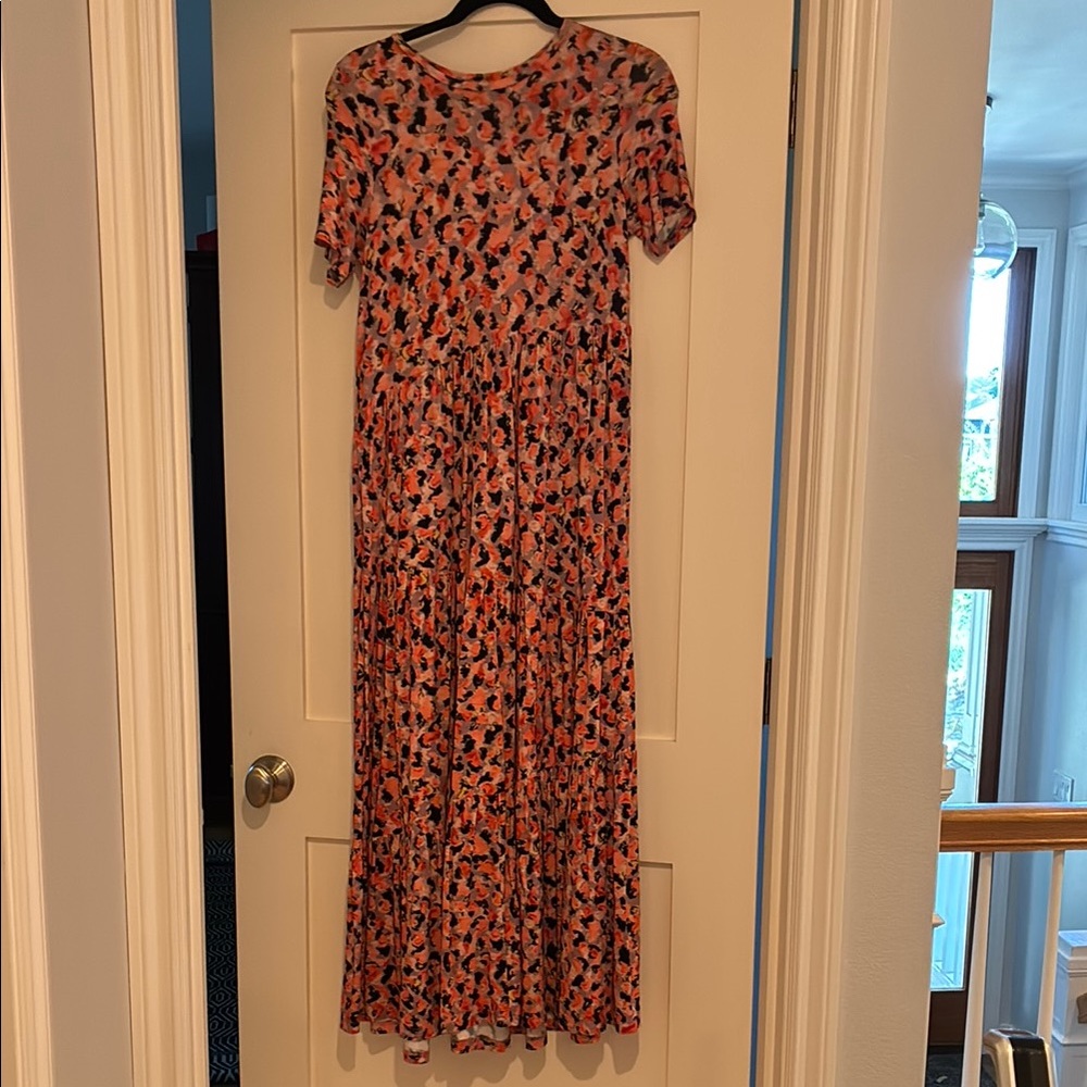 Elegant Multicolor Patterned Dress